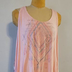 EUC Maurices Pink Racerback Tank Top sz 2